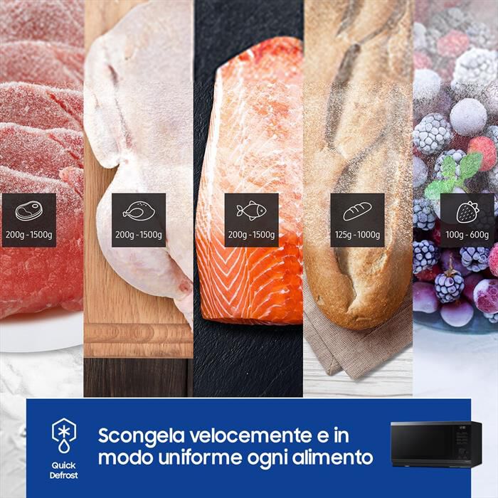 SAMSUNG - Forno microonde MG23DG4524CGE1-Nero