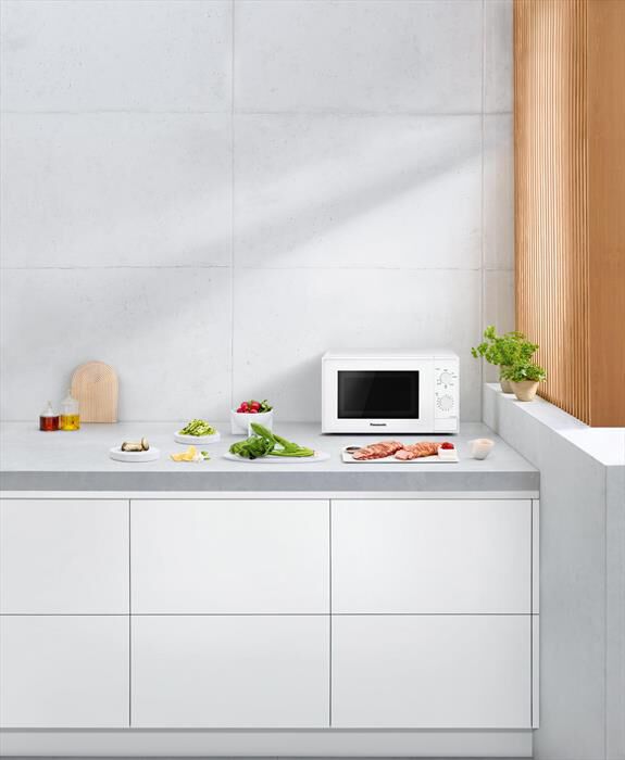 PANASONIC - Microonde compatto 20L NN-K10JWMEPG, grill-BIANCO