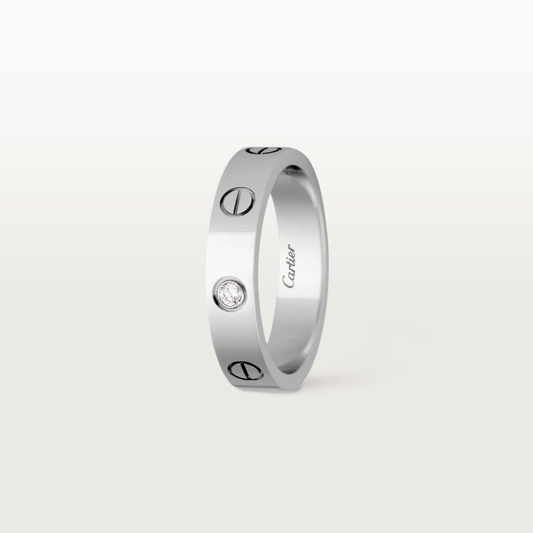 LOVE ring, small model, 1 diamond