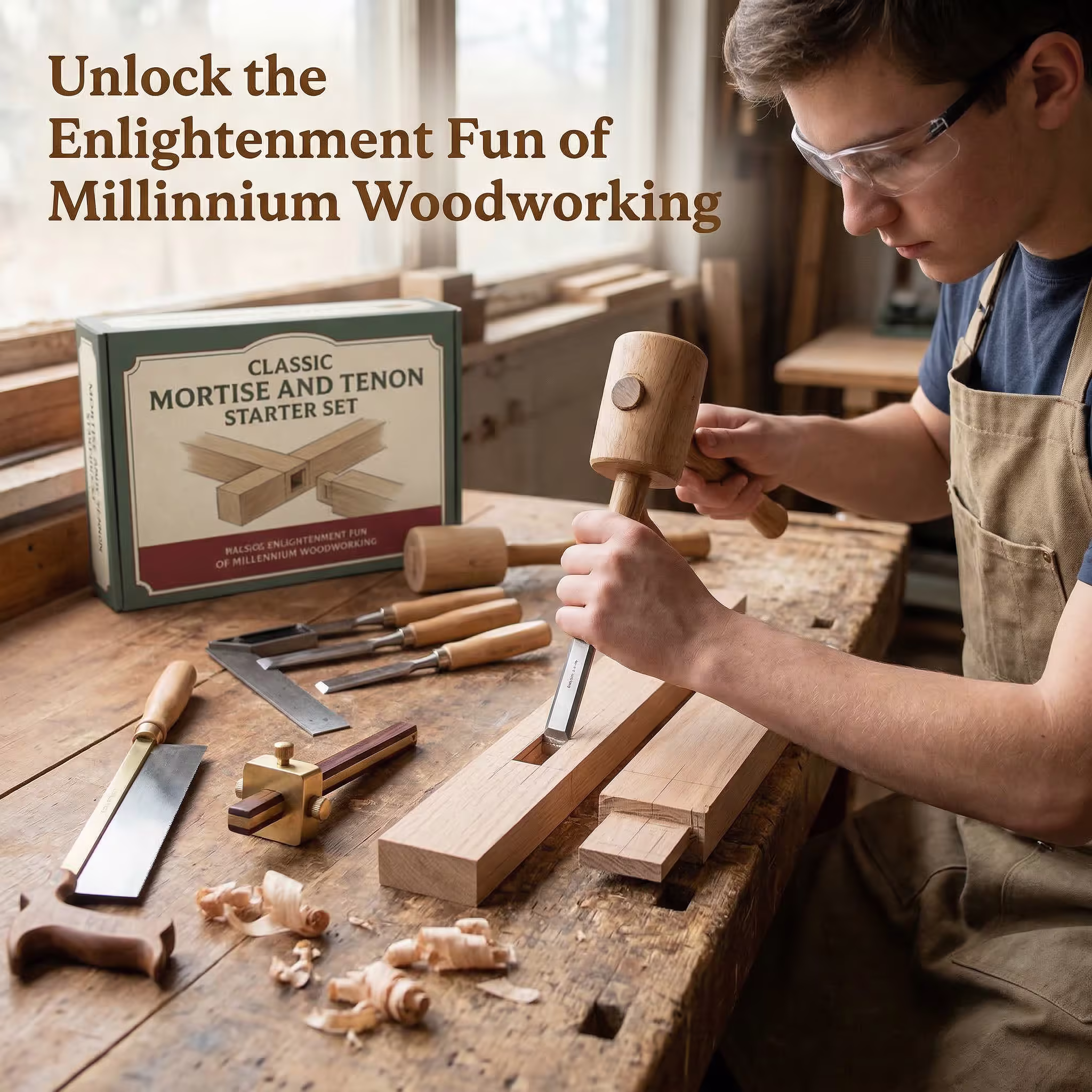 Beginner's Guide: Parent-Child Mortise and Tenon Assembly Starter Kit  新手启蒙·亲子榫卯入门套装/专为零基础人群设计，操作简单、易上手，可有效促进亲子互动