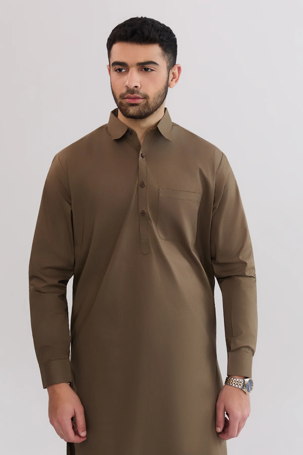 Pathan Suit In Cotton Cambric - SMS827225