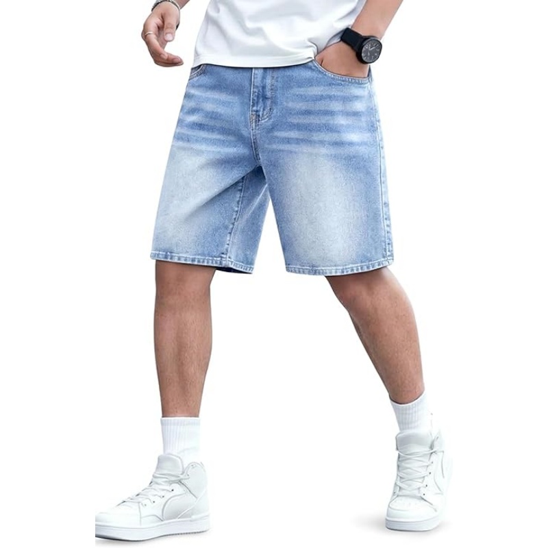 Mens Baggy Jean Shorts