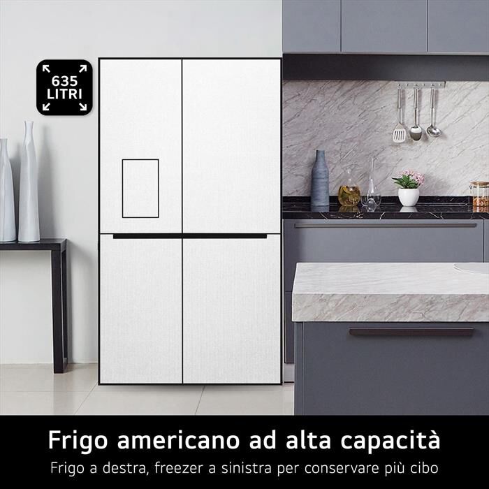 LG - Frigorifero side by side INSTAVIEW GSGV81PYLL-Prime Silver