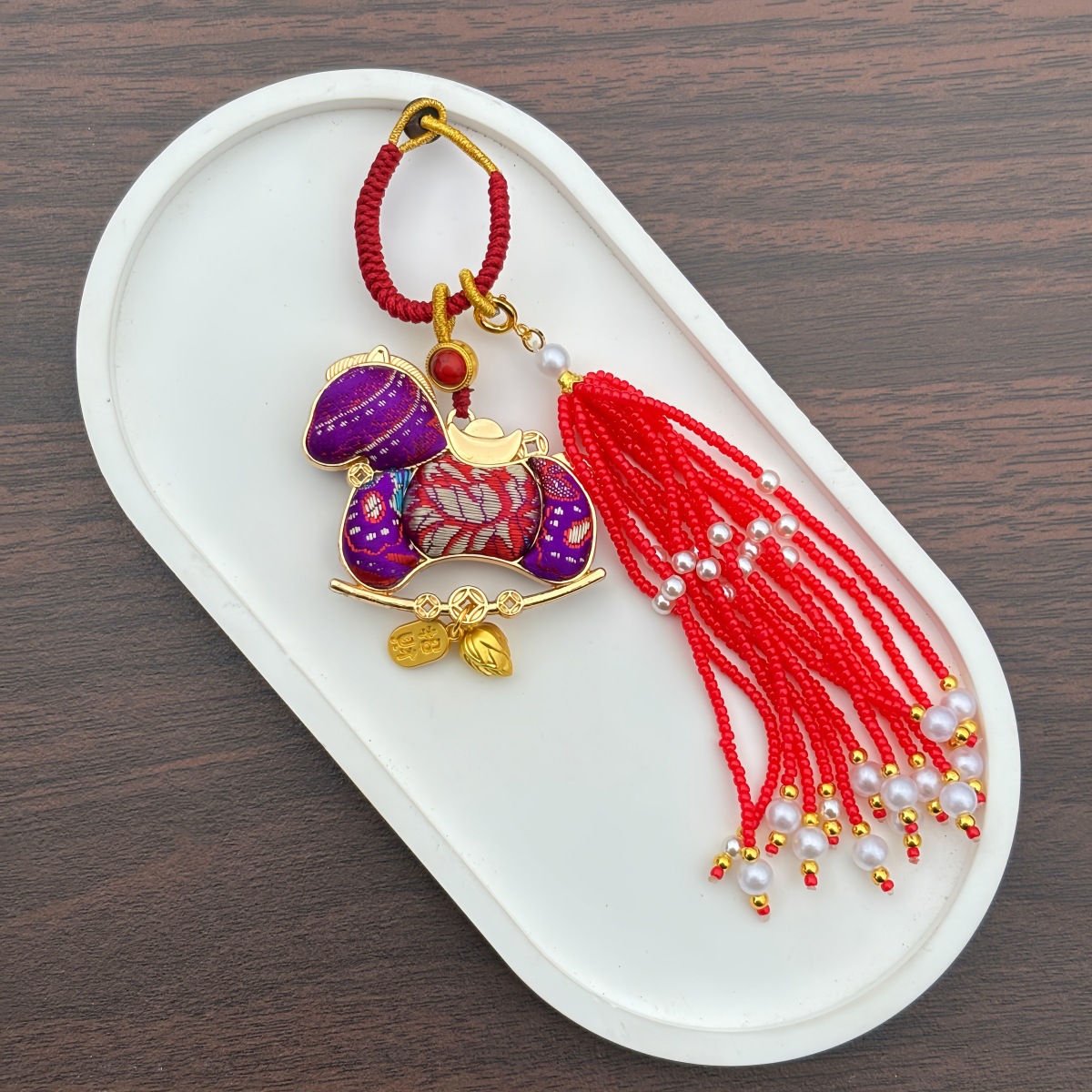 Chinese style embroidery gourd pendant decoration
