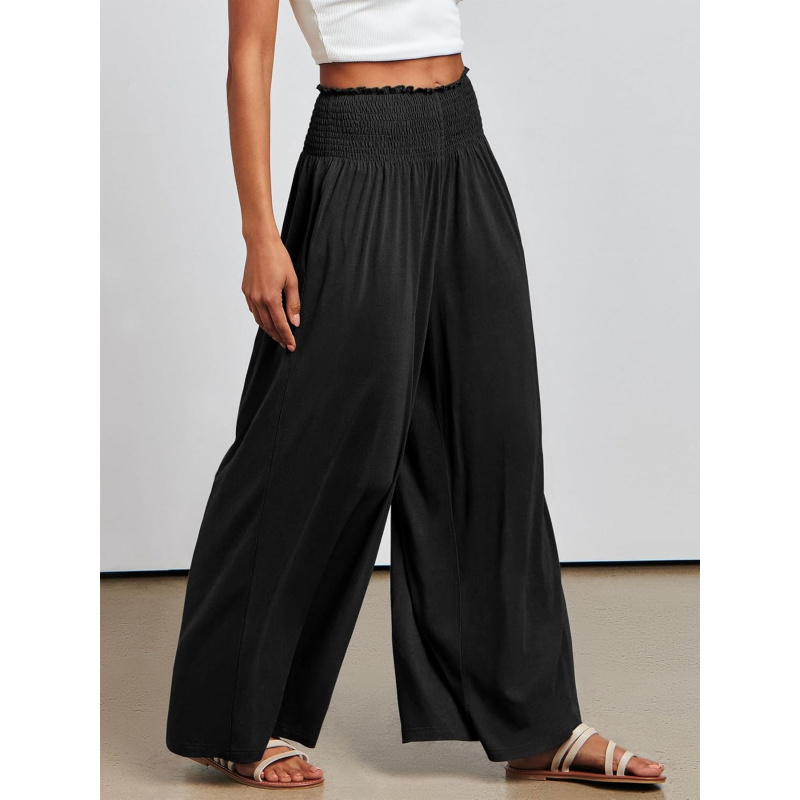 Women Palazzo Pants Summer Boho Wide Leg