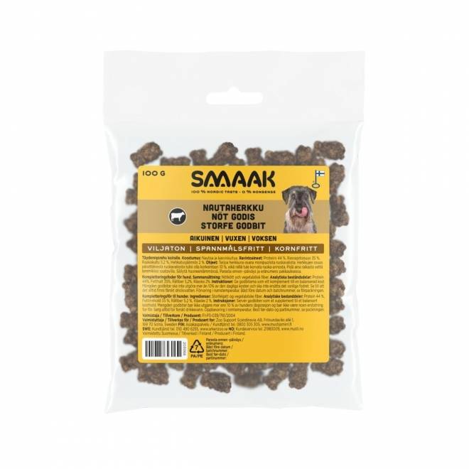 SMAAK Dog Adult Beef Treat, 100 g