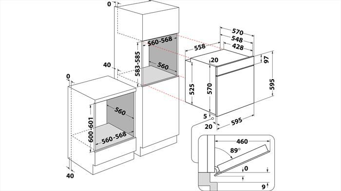 HOTPOINT ARISTON - Forno multifunzione HAO 275P X Classe A++