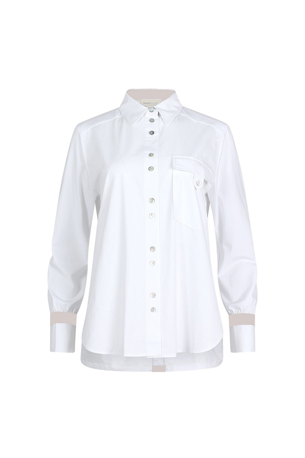 Modern Classic Contrast Shirt‌