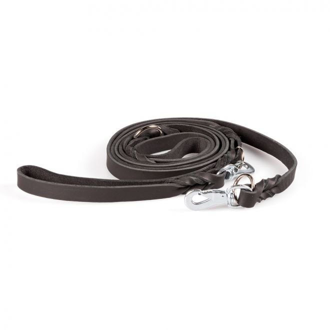 Feel Leather Braid fleksikobbel m/stållås svart