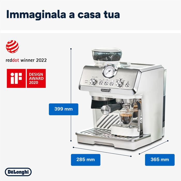 DE LONGHI - Macchina da caffè EC9155.W-Bianco
