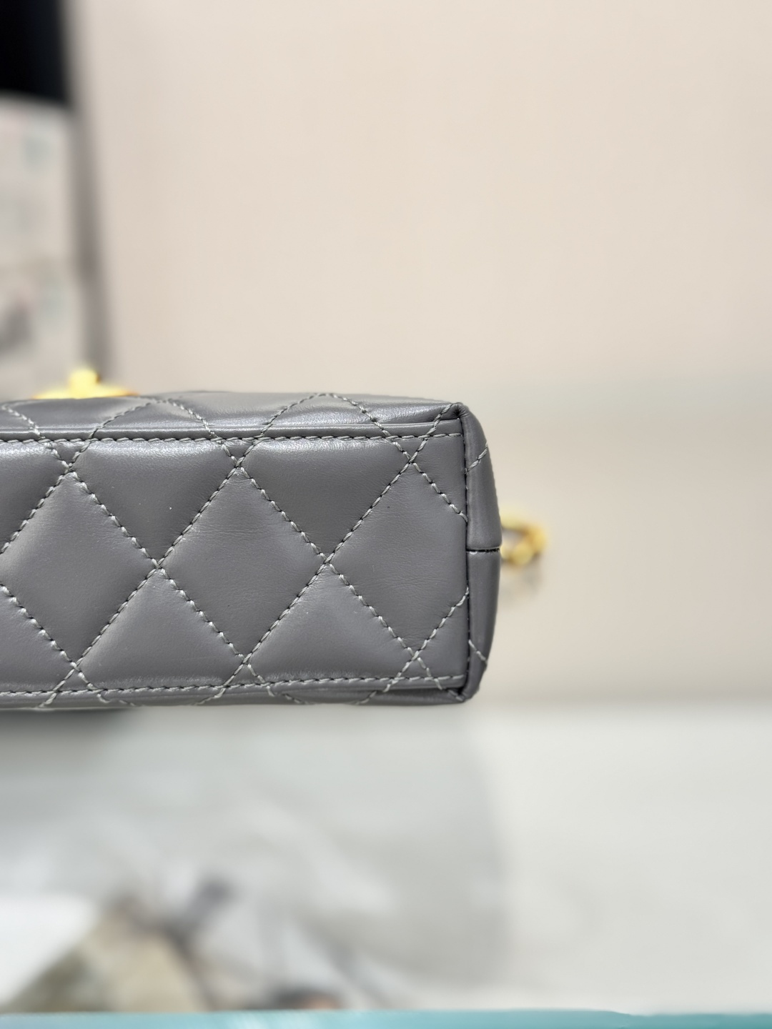 Mini Kelly Bag with Handle（Medium Grey） - Mocuir