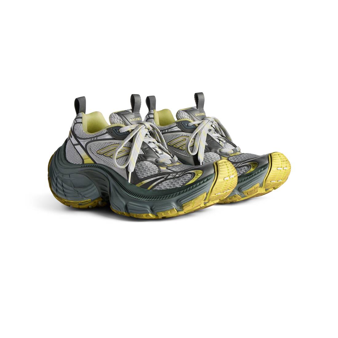 Mens 10xl Sneaker in Grey/yellow