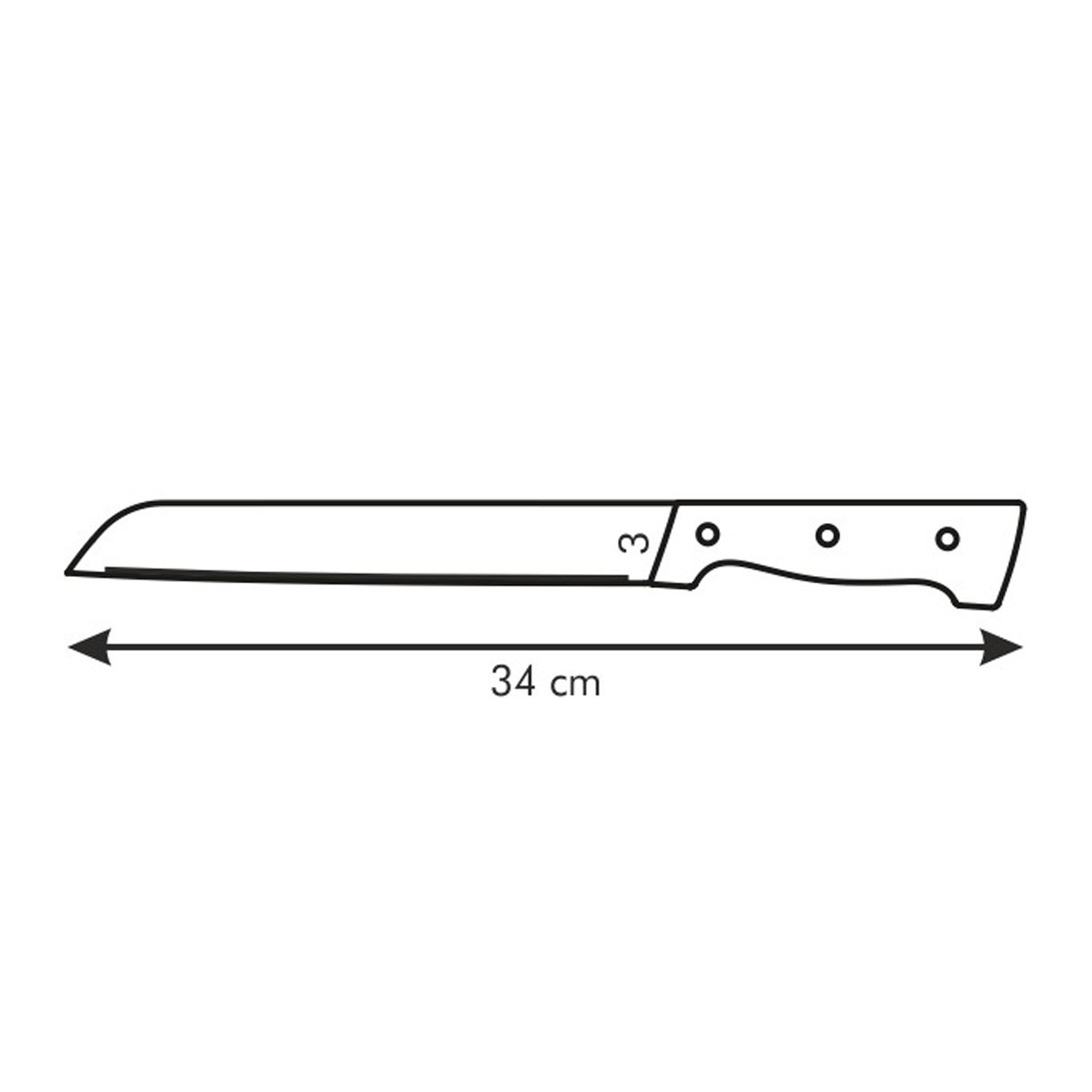 Nůž na chléb HOME PROFI 21 cm
