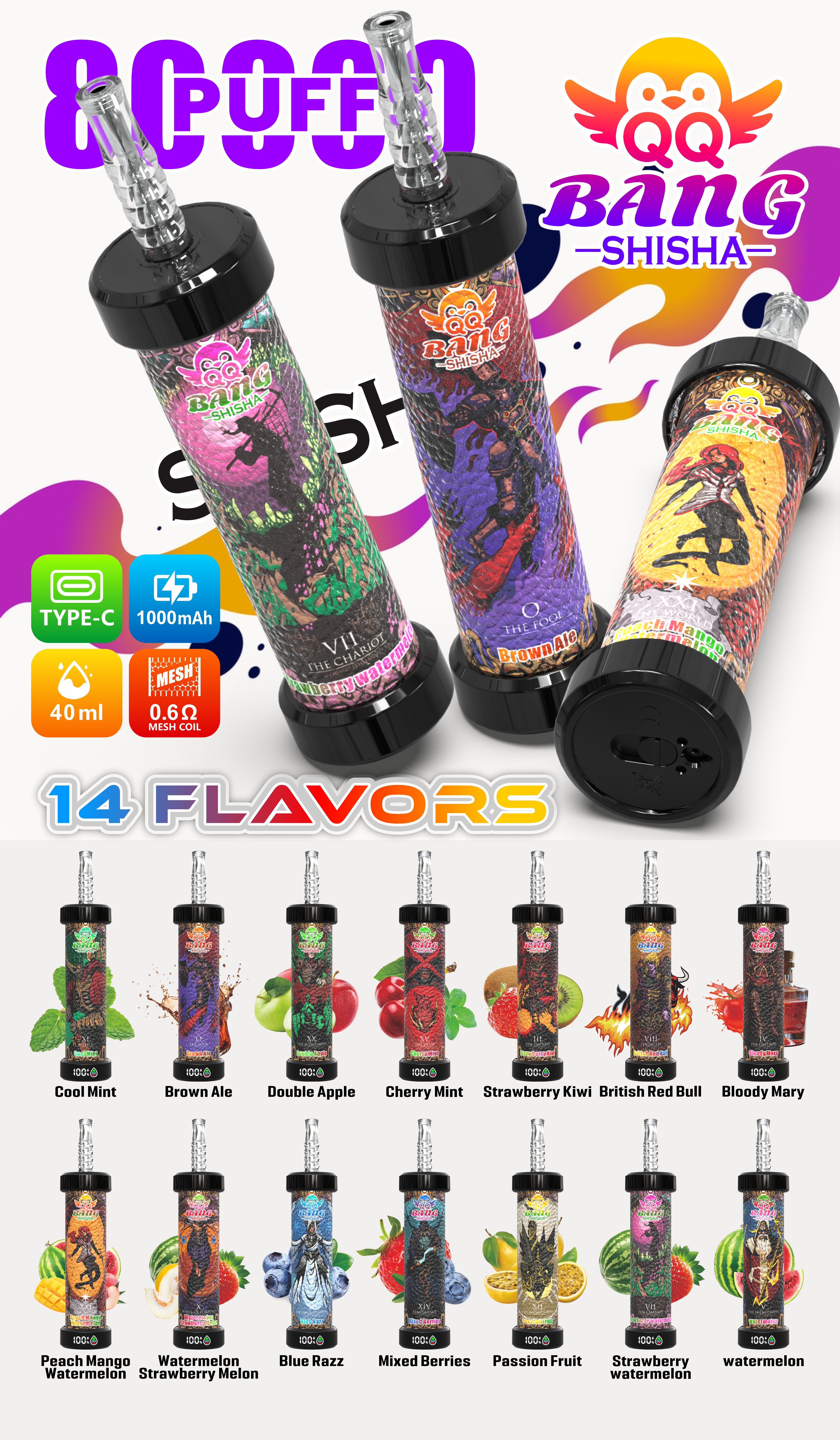 BANG BLAZE 80KPuffs Shisha Disposable Vapes