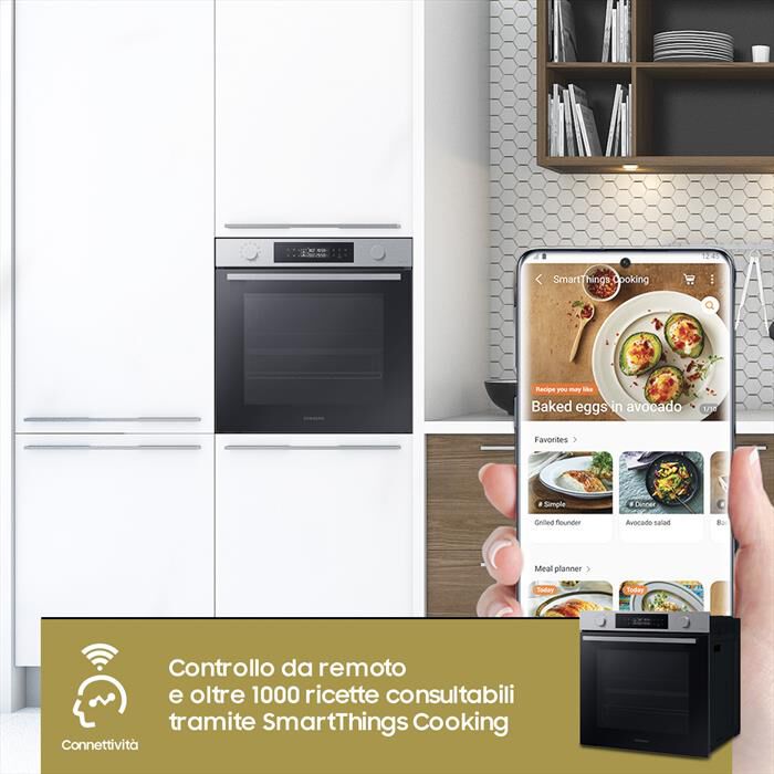 SAMSUNG - Forno incasso elettrico NV7B44403BS/U5 Classe A+-INOX
