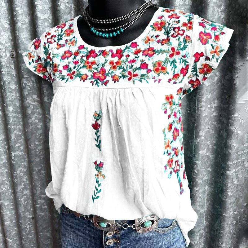 Women's West Floral Comfort Graphic Tees