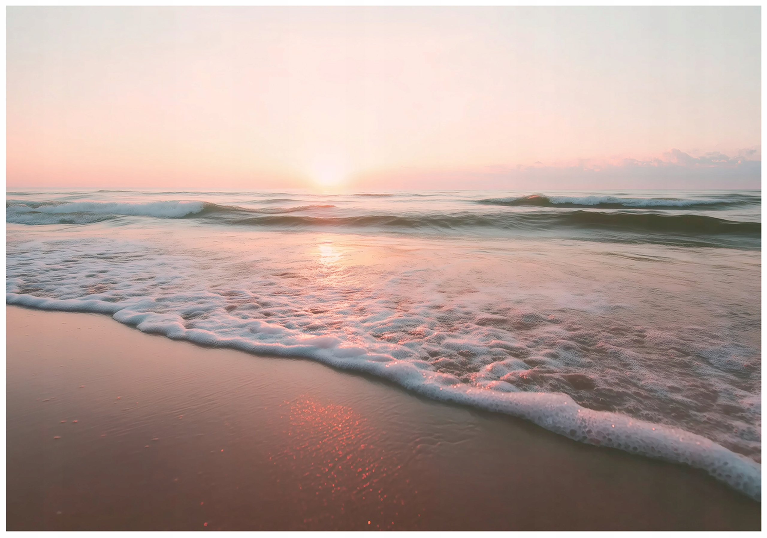 3D beach wall mural, sea landscape for bedroom or living room wall,