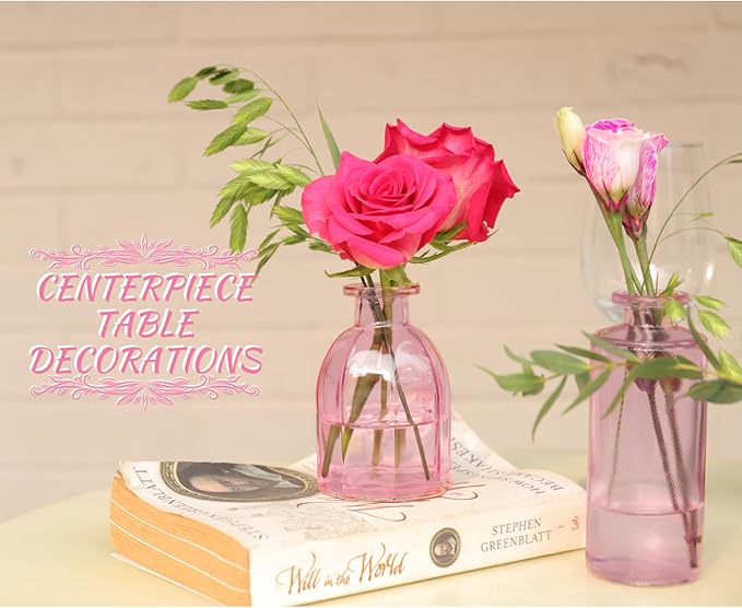 VASEA Glass Bud Vases Set of 12