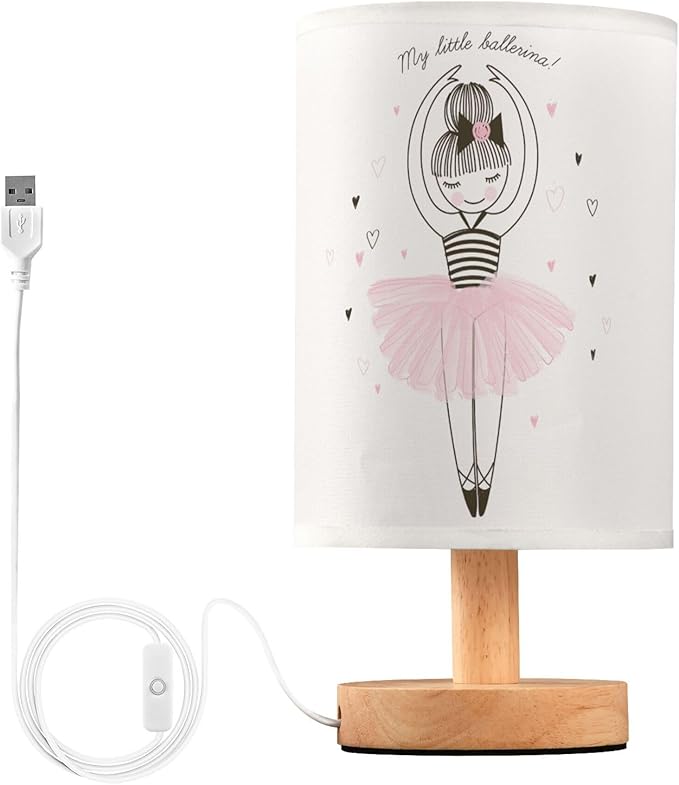 TWINKLETALE Table Lamp Cute Ballerina Girl Princess Dancing Ballet