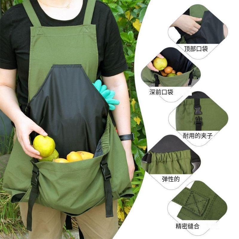 Factory Ready-Made Thick Canvas Apron Waterproof and Stain-Resistant Kitchen Coffee Milk Tea Shop Work Apron Large Capacity Thickened
