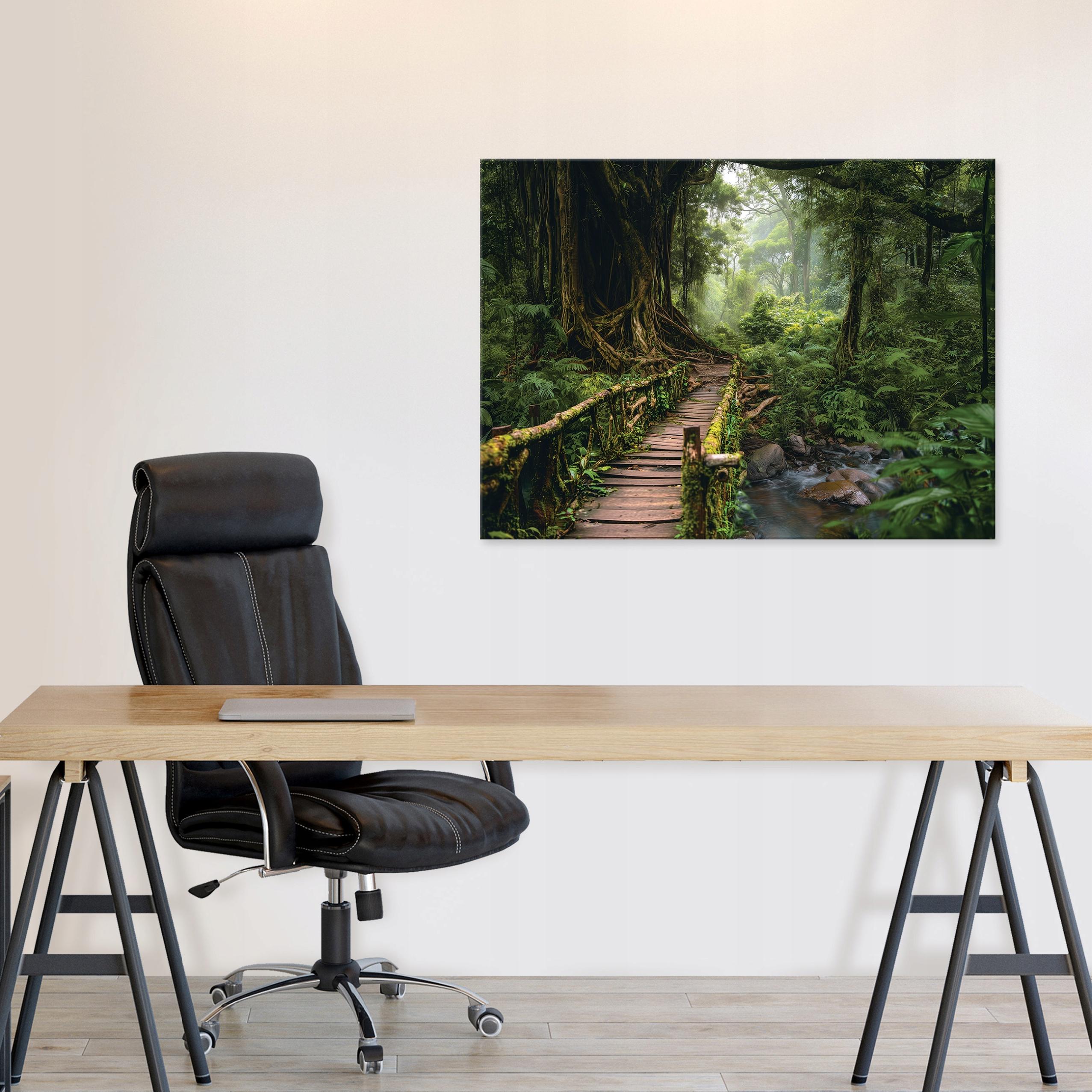 Painting of a forest tree and natural forest landscape for the bedroom or living room, on canvas, 40x30