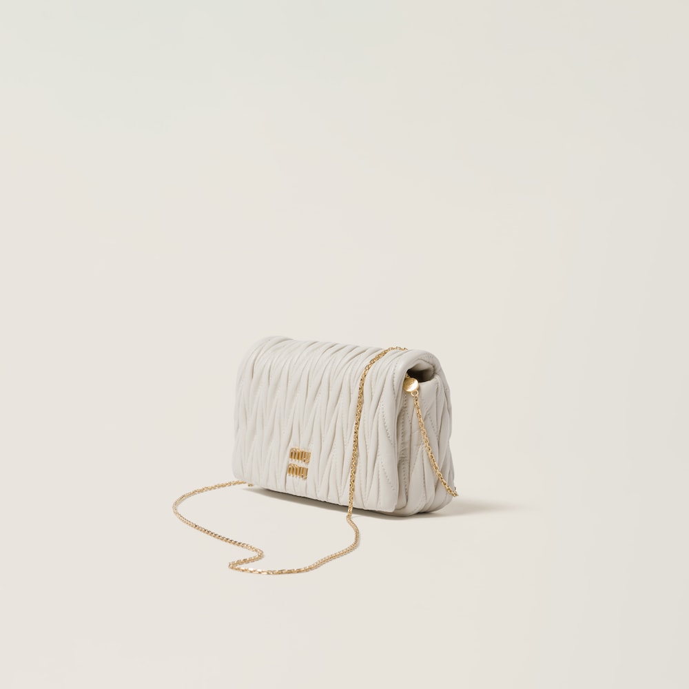 Matelassé nappa leather mini-bag