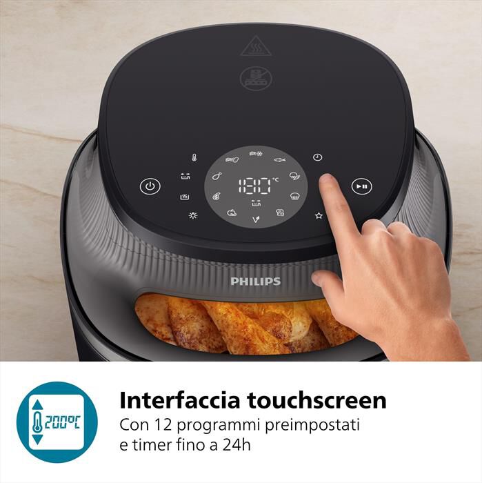 PHILIPS - Friggitrice aria AIRFRYER SERIE 3000 6.2L NA332/00-Nero