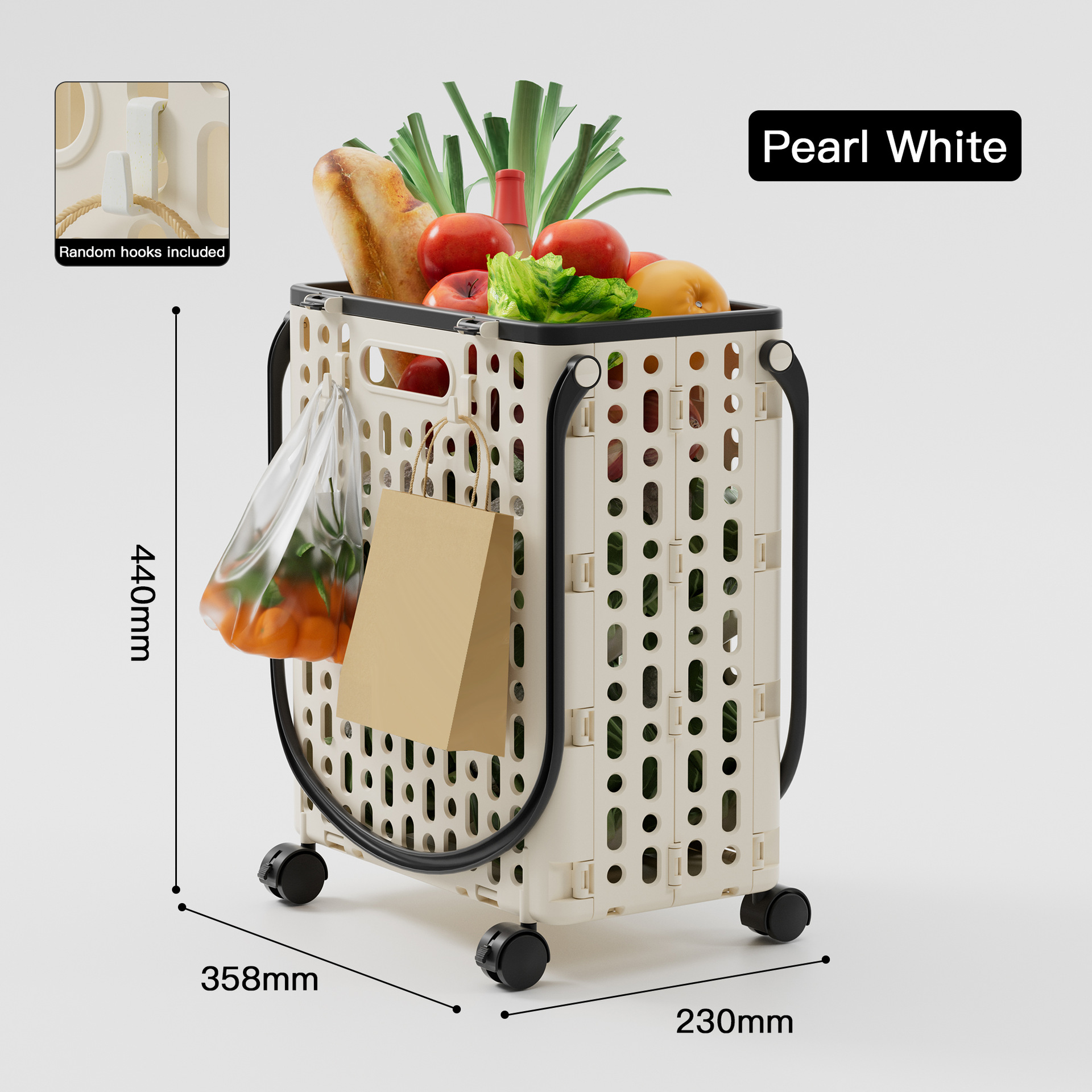 Household shopping cart folding trolley portable express trolley wheeled grocery shopping cart