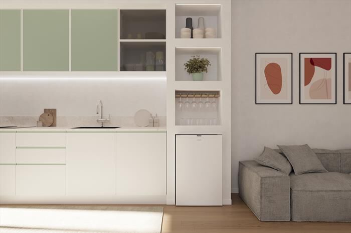 CANDY - Congelatore verticale CNUQ2L58EW Classe E 90lt-Bianco