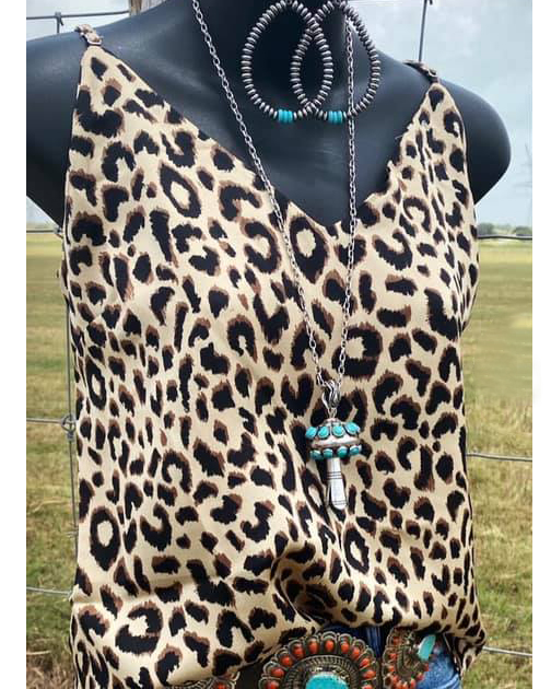 Women Summer Rodeo Days Leopard Tank