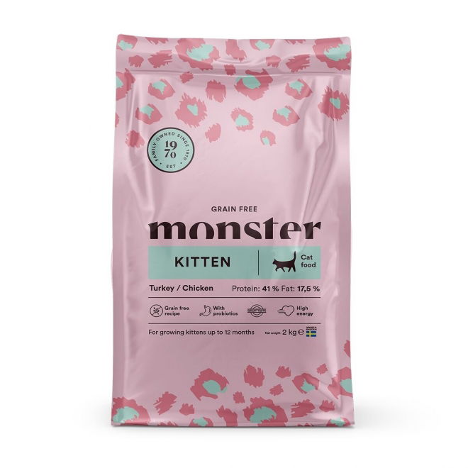 Monster Cat Kitten Grain Free Turkey & Chicken