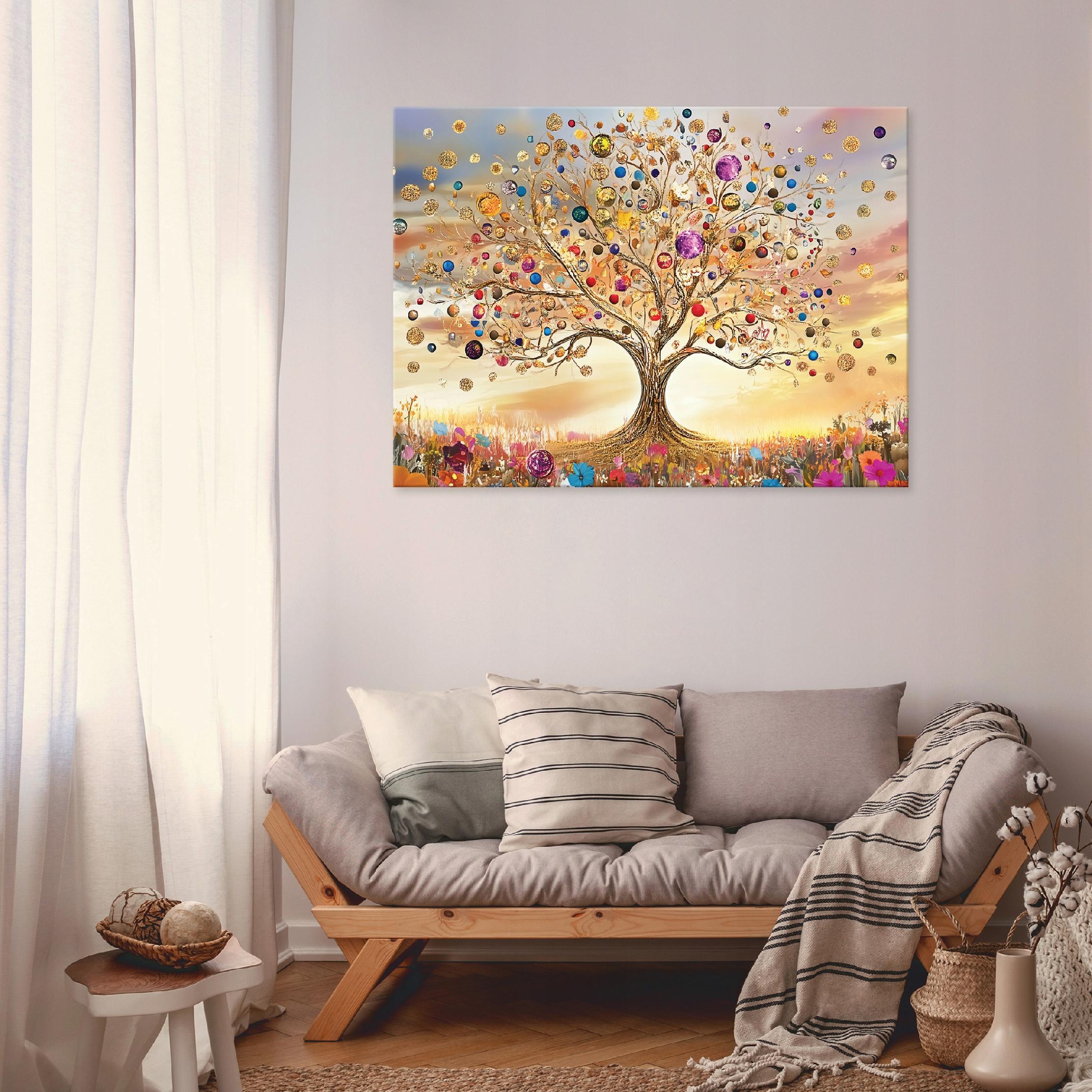 Painting for the bedroom, living room, or kitchen on canvas: Tree of Life, abstract, 40x30