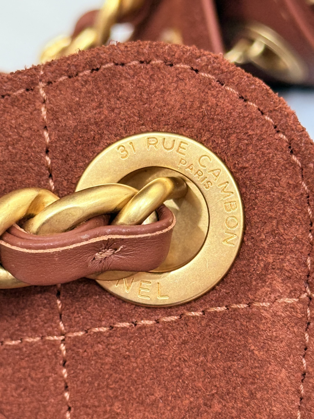 25Bag Mini Drawstring Bag（Reddish Brown） - Mocuir