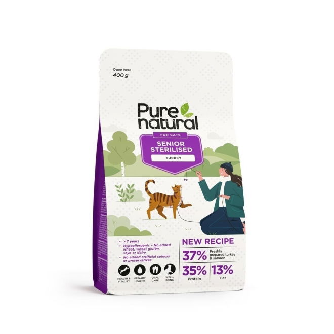 Purenatural Cat Senior Sterilised Turkey