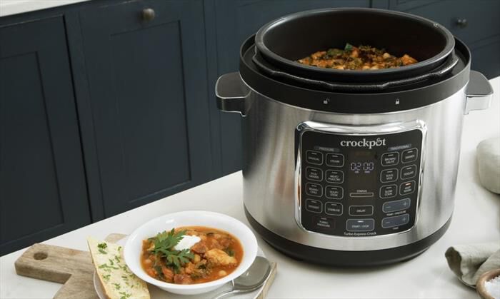 Crock Pot - TURBO EXPRESS COOKER 5.6 LT-Argento