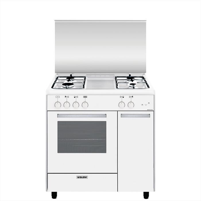 GLEM GAS - Cucina a gas AS854GX Classe A-Bianco