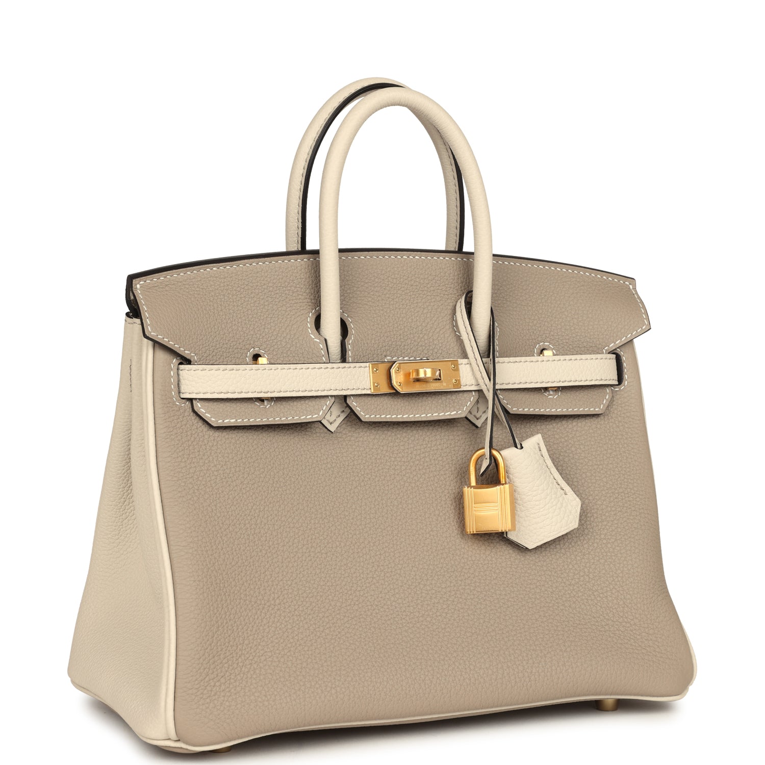 Special Order (HSS) Birkin 25 Gris Tourterelle and Craie Togo Brushed Gold Hardware