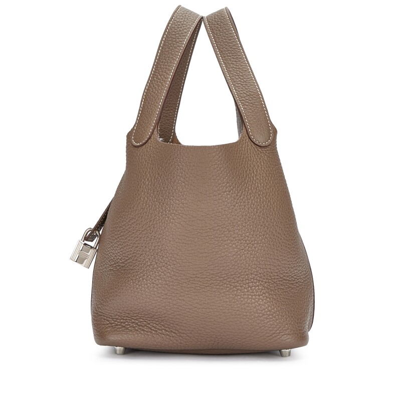 Etoupe Clemence Picotin Lock 18 Palladium Hardware