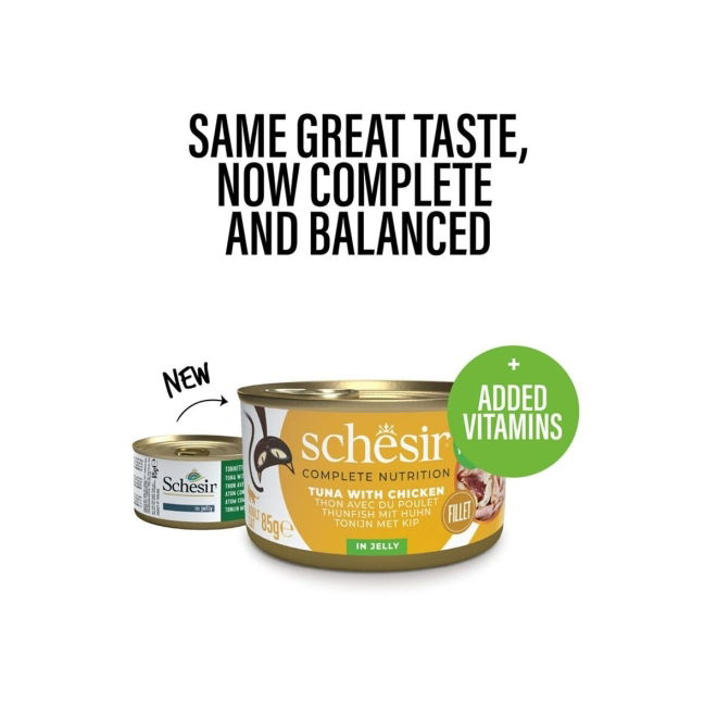 Schesir Jelly tuna & chicken 85 g