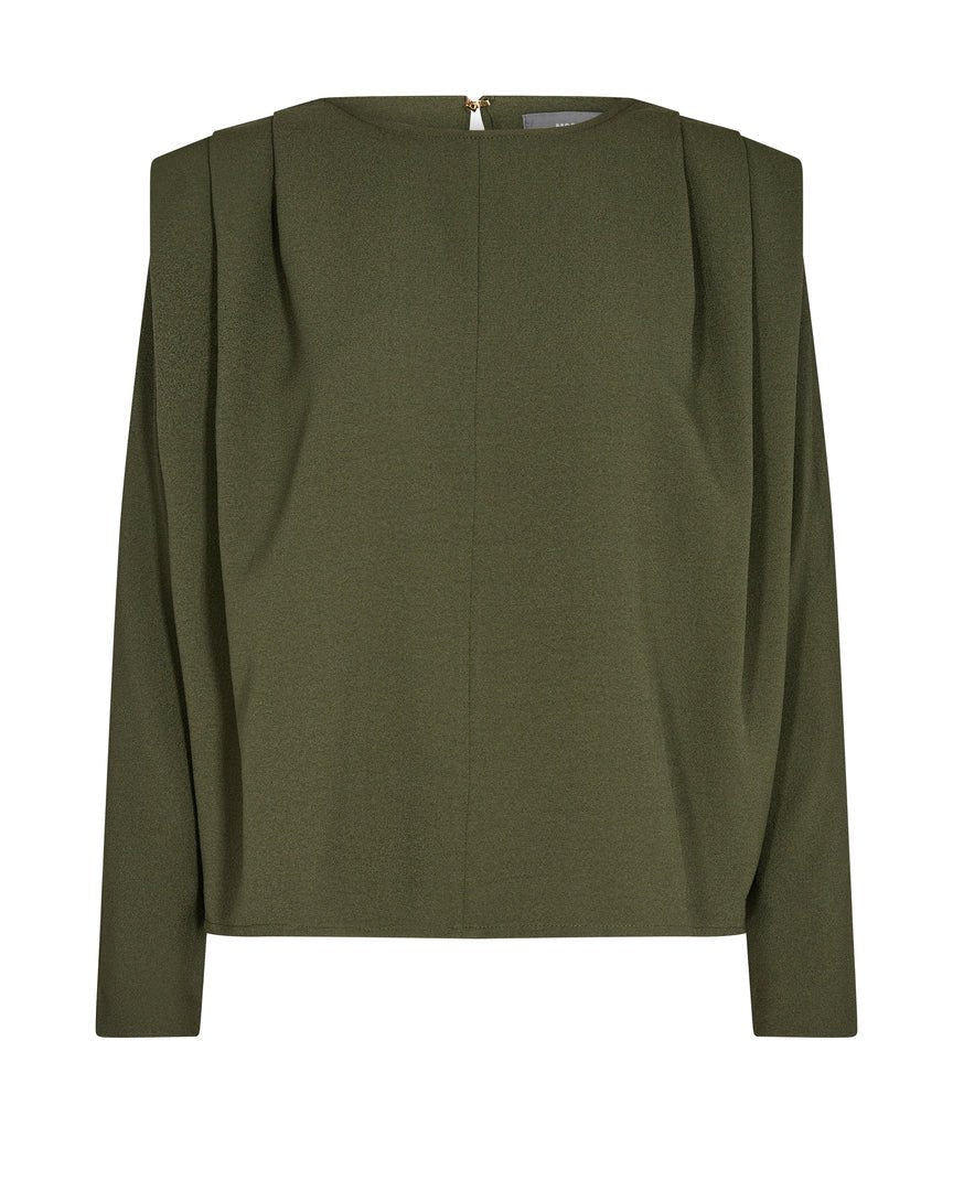Pleat Glow Batwing Top‌