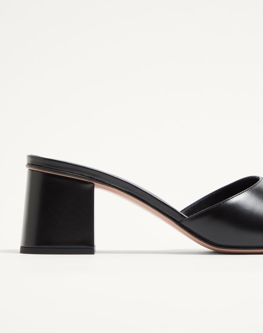 VLOGO SIGNATURE SLIDE SANDAL IN CALFSKIN 60MM