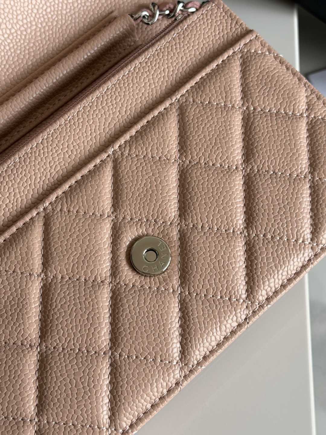 25C/26C Wallet On Chain（Nude Pink） - Mocuir