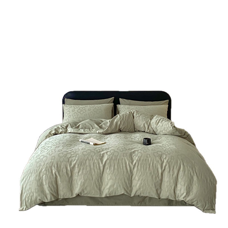 Long-staple cotton bed set of four 100% cotton 60 cotton jacquard quilt cover bed linen