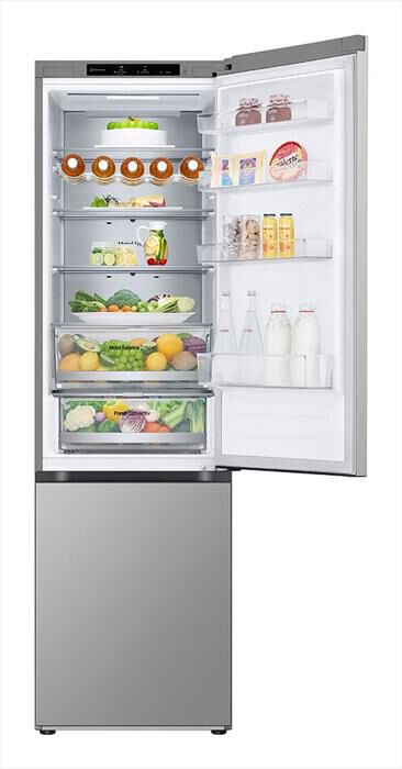 LG - Frigorifero combinato GBV5240APY Classe A 387lt-Acciaio inox