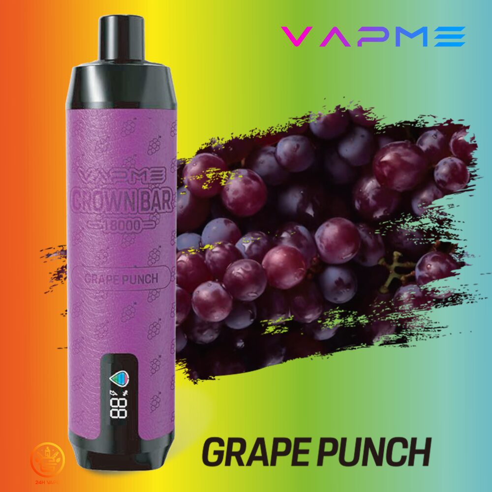 （3 pieces）VAPME Crown Bar 18000 Pro Max Leather Disposable Vape Pen 18000 puffs