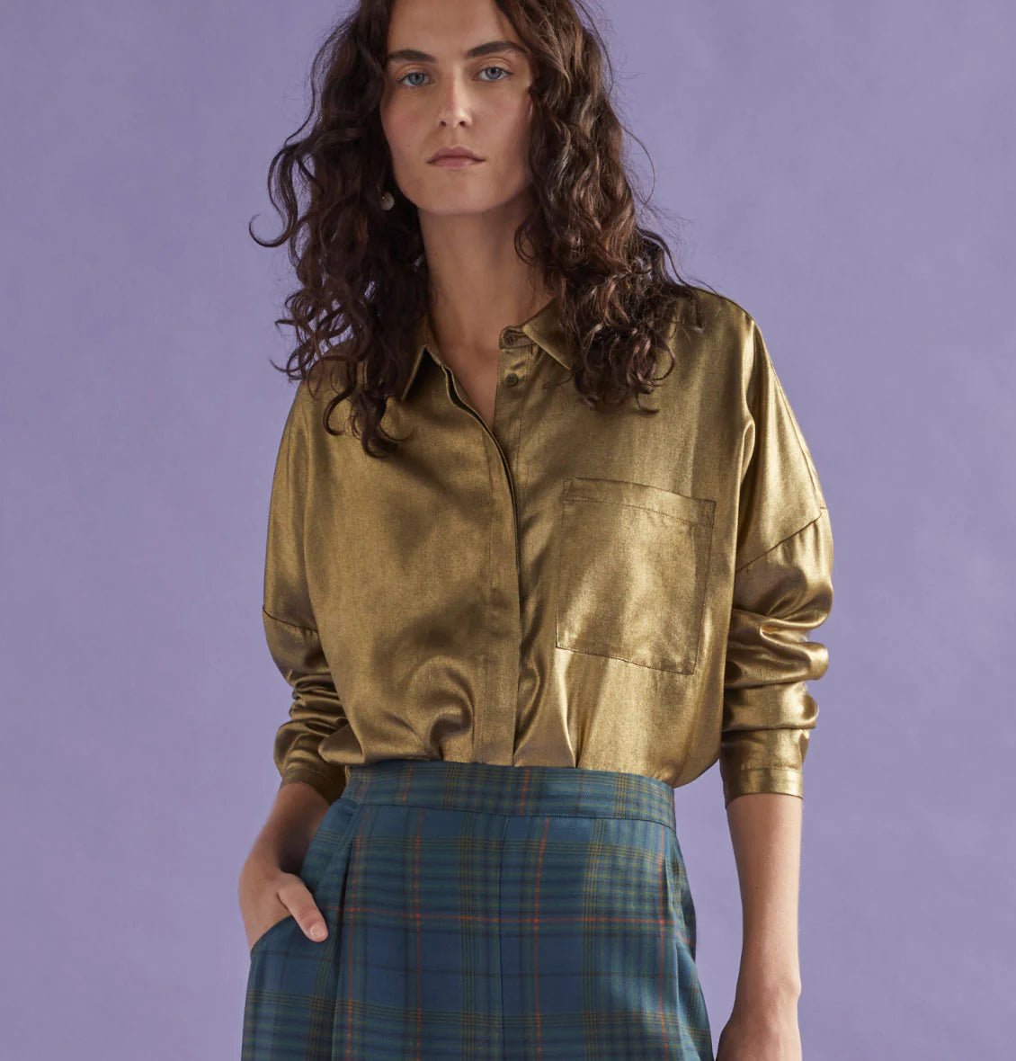 Drape Gleam Shirt