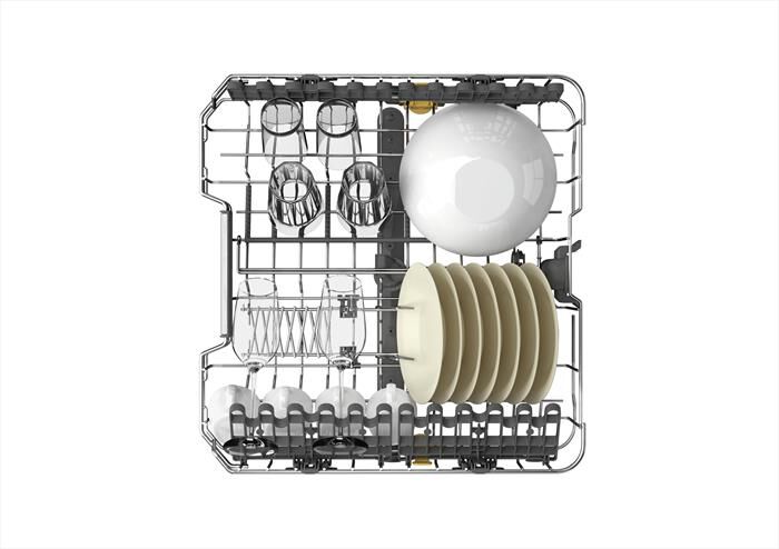 WHIRLPOOL - Lavastoviglie MAXISPACE W7F HP43 X Classe C 15 cop-Stainless steel