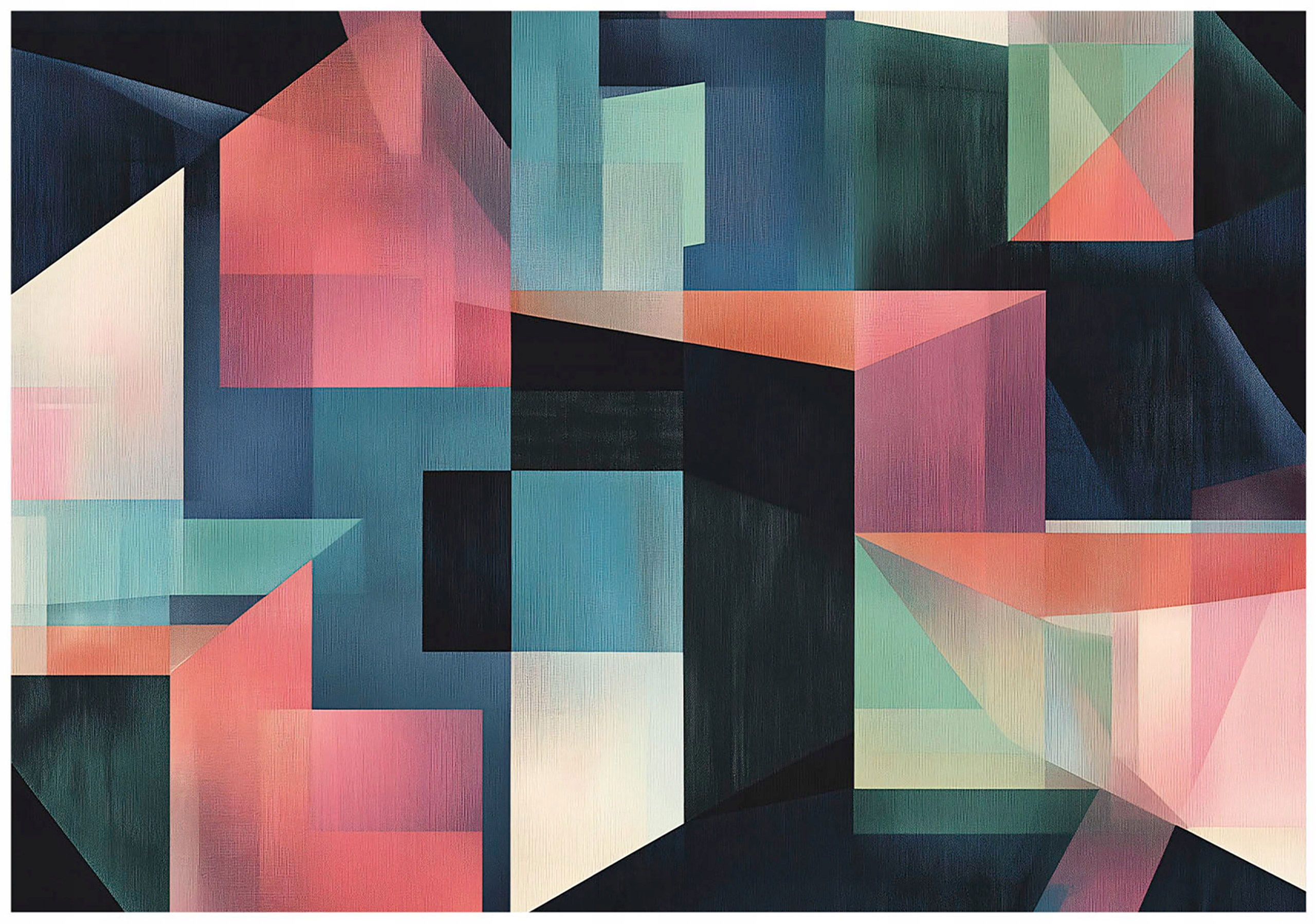 Abstract colorful wall mural for the bedroom or living room, non-woven wallpaper,