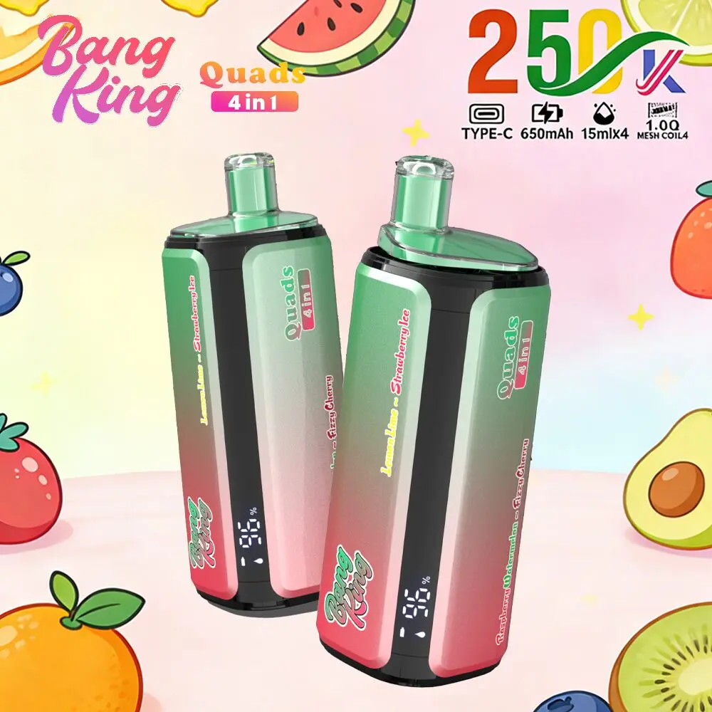 【New Arrive】Bang King 250000 Puffs 4-in-1 Vape – Ultra High Capacity | Mesh Coil | Type-C Rechargeable