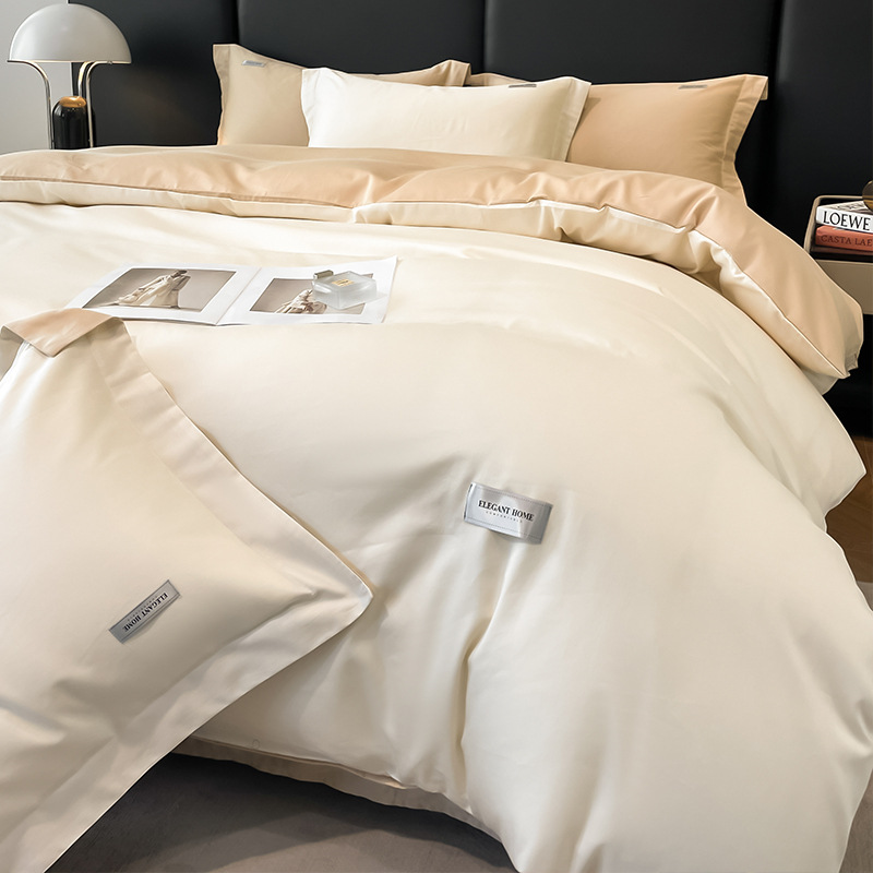 Four-piece cotton long-staple cotton spring and autumn cotton bedspread bedding high-grade bedspread